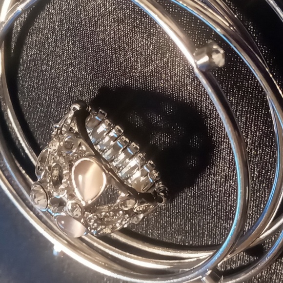 1 pink expandable ring & 4 bangles nwt - Picture 3 of 5